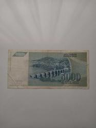 Yugoslavya 5000 Dinar ÇT Koleksiyonluk