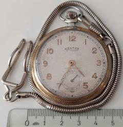 İSVİÇRE MENTOR MARKA ORİJİNAL ANTİK MUHTEŞEM BAKIMLI AKTİF KOLEKSİYONDAN ÇIKMA ALTIN KAPLAMA KURMALI KÖSTEKLİ CEP SAATİ RRR1AA1