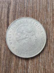 İkili Gümüş 1973 Hollanda 10 Gulden & 1970 Isle of Man One Crown Lotu