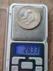 İkili Gümüş 1973 Hollanda 10 Gulden & 1970 Isle of Man One Crown Lotu