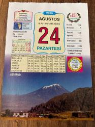 24 AĞUSTOS 2020 - TAKVİM YAPRAĞI - DOĞUM GÜNÜ HEDİYESİ - BÜYÜK SAATLİ MAARİF TAKVİMİ -AĞRI DAĞI - 2006- Astronomi Derneği, Plüton'un gereklişartlarıtaşımadığını açıklayıp gezegen unvanını geri aldı -PARA ve OLİMPİYATLAR - MİLAS TAVUĞU