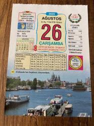 26 AĞUSTOS 2020 - TAKVİM YAPRAĞI - DOĞUM GÜNÜ HEDİYESİ - BÜYÜK SAATLİ MAARİF TAKVİMİ - Hollanda'nın başkenti Amsterdam -MALAZGİRT ZAFERİ - ZAFER HAFTASI - 1789 - Fransız Devrimi'nin temelini oluşturan 