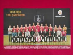 Galatasaray Resmi Dergisi - Poster - 2014/2015 Galatasaray Kadın Basketbol Takım Kadrosu