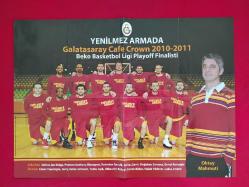 Galatasaray Resmi Dergisi - Poster - 2010/2011 Galatasaray Basketbol Takım Kadrosu