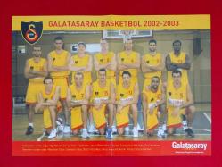 Galatasaray Resmi Dergisi - Poster - 2022/2003 Galatasaray Basketbol Takım Kadrosu