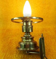 RETRO GAZ LAMBASI FORMUNDA PİRİNÇ DUVAR APLİK