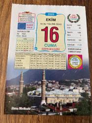 16 EKİM 2020 - TAKVİM YAPRAĞI - DOĞUM GÜNÜ HEDİYESİ - BÜYÜK SAATLİ MAARİF TAKVİMİ - Bursa, Ulu Camii - DÜNYA GIDA GÜNÜ - NEZAKET - PEYNİRLİ İRMİK HELVASI - 2007 - TBMM Başkanvekili Güldal Mumcu, 34 yıl aradan sonra ilk kez bir kadın milletvekili olarak TBMM Genel Kurulunu yönetti - 2015 - Türkiyenin bugüne kadar son uydusu olan Türksat 4B haberleşme uydusu uzaya fırlatıldı