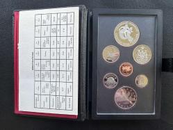 Kanada 1983 Royal Mint Proof Çift Dolar Seti –  Edmonton Oyunları  Temalı – Sertifikalı, Kutulu. 1983 Royal Canadian Mint Proof Double Dollar Set – Edmond Games Commemorative Edition