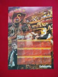 Galatasaray Resmi Dergisi - Poster - 2003 Takvimi, Fatih Terim