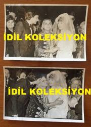 SİNEMA ve TİYATRO SANATÇISI LALE ORALOĞLU'NUN ORİJİNAL 2'Lİ FOTOĞRAF SETİ - 18 x 12 cm EBADINDA - LALE ORALOĞLU'NUN KIZI ALEV ORALOĞLU'NUN KİMYA MÜHENDİSİ MİTHAT FURTUN'LA DÜĞÜNÜNDEN 2 ÖZEL KARE, 24 ARALIK 1977
