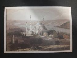 süleymaniye camii ve türbesi 12x18 cm kartpostal