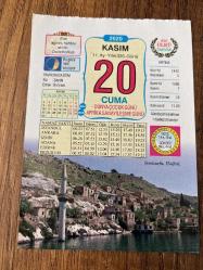 20 KASIM 2020 - TAKVİM YAPRAĞI - DOĞUM GÜNÜ HEDİYESİ - BÜYÜK SAATLİ MAARİF TAKVİMİ -Şanlıurfa, Halfeti -DÜNYA ÇOCUK GÜNÜ -1901 - Şair Nâzım Hikmet Ran Selanik'te doğdu- 1916 - Kiğı (Bingöl), Rus işgalinden kurtuldu. 1922 - İpsala (Edirne), Yunan işgalinden kurtuldu. 1961 - Türkiye'de ilk koalisyon hükümeti, İsmet İnönü'nün Başbakanlığında CHP ile AP arasında kuruldu - KAYISI KAVURMA