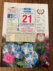 21 KASIM 2020 - TAKVİM YAPRAĞI - DOĞUM GÜNÜ HEDİYESİ - BÜYÜK SAATLİ MAARİF TAKVİMİ - 1919 - Mardin, Fransız işgalinden kurtuldu -2005 