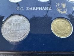 Türkiye Cumhuriyeti Darphanesi Nostaljik Para Seti. 1996 Darphane Jetonu ile birlikte.