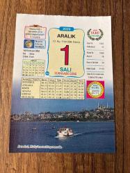 1 ARALIK 2020 - TAKVİM YAPRAĞI - DOĞUM GÜNÜ HEDİYESİ - BÜYÜK SAATLİ MAARİF TAKVİMİ -  İstanbul, Haliç'ten tarihi yarımada -DÜNYA AIDS GÜNÜ - DOSTOYEVSKI