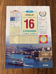 16 ARALIK 2020 - TAKVİM YAPRAĞI - DOĞUM GÜNÜ HEDİYESİ - BÜYÜK SAATLİ MAARİF TAKVİMİ -İSTANBUL- 1729 - Osmanlı'da, 