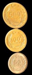 1989 50-100-500 Lira Çil yıl seti