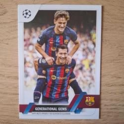 Gavi & Robert Lewandowski Generational Gems Topps UCL