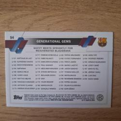Gavi & Robert Lewandowski Generational Gems Topps UCL