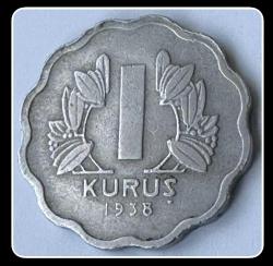 1938 1 KURUŞ (TCM38)