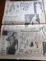 Cumhuriyet Pazar Gazetesi - 28 Aralık 1952 - Hadiselerden İlhamlar Politikacılara Taş - Zenci Doktor Renkli Karikatür - Suudi Arabistan Çöllerinde Petrol Ve İçki Mücadelesi - Suni Yağmur Tabii Yağmura Rahmet Okutacak - Bir Yılbaşı Hikayesi İki İhtimal - Haftanın Şakaları Yazan Burhan Felek - Yeni Alman Yıldızı Vera Molnar Fotoğrafı - 1953 Yılının En Parlak Yıldızı Mary Blanchard Olacak Fotoğrafı - Jane Hylton'un Yeni Bir Portresi Fotoğrafı - En Sevdiğim Rol Ayhan Aydan Anlatıyor Fotoğraf - Rock Hudson Kahvaltı Ederken Hakkında Yazılanları Okuyor Fotoğrafı - Deblie Reynolds Stüdyoda Dinlenirken Fotoğrafı - Kadın Ev Moda Köşesi - Kadın Katiller 4 Yazan Feyyaz Tokar - Sanat Yazan Zeynel Akkoç - Zihin Sporları - Boş Vaktinizi Hoş Geçirmek İçin Eğlence Köşesi - Kutup Üzerinden İlk Yolcu Uçağı Geçti - İngiliz Amerikan Film Anlaşması - Topun Ağzından Fırlayan Canlı Mermiler Saatte 2000 Km. Hızla Uçuyorlar - İster İnan İster İnanma Çizen Ripley