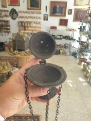 Buhurdan bronz el işi kapaklı
