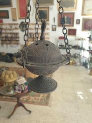Buhurdan bronz el işi kapaklı