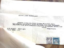 Silivri Dispanseri Tabipliği - Silivri Liman Başkanlığı 1951 / Resmi yazışma