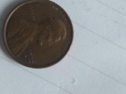 1972  LİNCOİN ONE CENT MADENI PARA