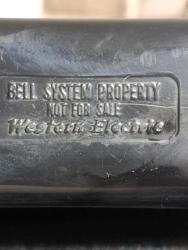BELL SYSTEM WESTWRN ELECTRONIC ÇEVİRMELİ SİYAH TELEFON