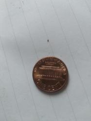 1997 Lincoln Anıtı bir peni madeni para No Mint Mark