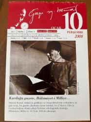 10 OCAK 2008 - TAKVİM YAPRAĞI - DOĞUM GÜNÜ HEDİYESİ - GAZİ MUSTAFA KEMAL ATATÜRK FOTOĞRAFLI BÜYÜKÇEKMECE BELEDİYESİ TAKVİMİ - Kurduğu gazete, Hâkimiyet-i Milliye - Milletin sözcüsü: Hâkimiyet-i Milliye - 1863- Dünyanın ilk metrosu olan Londra metrosunun ilk hattı açıldı - 1900- Dünya Şampiyonu, Pehlivan Kara Ahmet, 