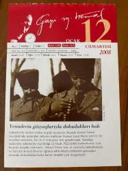 12 OCAK 2008 - TAKVİM YAPRAĞI - DOĞUM GÜNÜ HEDİYESİ - GAZİ MUSTAFA KEMAL ATATÜRK FOTOĞRAFLI BÜYÜKÇEKMECE BELEDİYESİ TAKVİMİ - Yetimlerin gözyaşlarıyla dokudukları halı - Pierre Loti - 1920- İstanbul'da son 