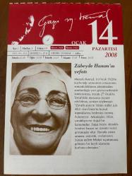 14 OCAK 2008 - TAKVİM YAPRAĞI - DOĞUM GÜNÜ HEDİYESİ - GAZİ MUSTAFA KEMAL ATATÜRK FOTOĞRAFLI BÜYÜKÇEKMECE BELEDİYESİ TAKVİMİ - Zübeyde Hanım'ın vefatı - Mustafa Kemal'in annesi: Zübeyde Hanım - 1944- 