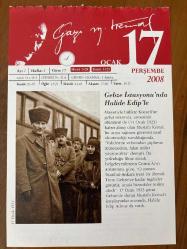 17 OCAK 2008 - TAKVİM YAPRAĞI - DOĞUM GÜNÜ HEDİYESİ - GAZİ MUSTAFA KEMAL ATATÜRK FOTOĞRAFLI BÜYÜKÇEKMECE BELEDİYESİ TAKVİMİ - Gebze İstasyonu'nda Halide Edip'le - Halide Edip Adıvar - 1706- Bilimadamı Benjamin Franklin doğdu - 1860- Anton Çehov doğdu - 1875- Karaköy-Beyoğlu arasında Tünel hizmete girdi - 1958- Türkiye'de modern psikolojinin kurucusu Ord. Prof. Mustafa Şekip Tunç, İstanbul'da öldü - 1995- Japonya'nın Osaka-Kobe bölgesinde, 7.2 büyüklüğündeki depremde 3 bin kişi öldü - 1999- Gazeteci Ergun Balcı öldü