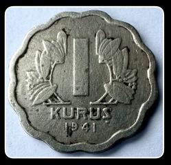 LOT.2 » 1941 1 KURUŞ (TCM041) “S/AB” Az Bulunur
