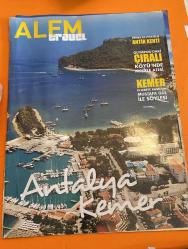 ALEM DERGİSİ - TRAVEL - Antalya,Kemer özel sayısı-      NUR BATUR – MUSTAFA GÜL – TAYYAR GÜL – SÜLEYMAN FİKRİ ERTEN – CORNEILLE LE BRUYEN KARL GRAF VON LANCKORONSKI – FRANCIS BEAUFORT – W H BARTEN – KEMAL YÜKSEL – VEHBİ KOÇ SUNA KIRAÇ – İNAN KIRAÇ – ELİF SÖNMEZ – FİKRİ SÖNMEZ – AYŞE KOÇ MEHMET GÜL – CEM KOÇ – ALİ ERDEM – MURAT KIRAÇ – AYLA BATUR HASAN TANCA – SELİM KORKMAZ – HÜLYA DEMİR – AHMET YILMAZ – NECLA GÜLER  50 SAYFA