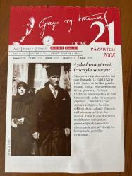 21 OCAK 2008 - TAKVİM YAPRAĞI - DOĞUM GÜNÜ HEDİYESİ - GAZİ MUSTAFA KEMAL ATATÜRK FOTOĞRAFLI BÜYÜKÇEKMECE BELEDİYESİ TAKVİMİ - Aydınların görevi, irticayla savaştır - Dünyada eşi olmayan bir devlet kurduk - 1522- Rodos fethedildi - 1924- Sovyet Devrimi'nin mimarı Viladimir İliç Lenin öldü - 1946- İş ve İşçi Bulma Kurumu kuruldu - 1952- Milli Savunma Bakanlığı, Kore'de 34 subay, 46 astsubay ve 1252 erin şehit olduğunu açıkladı - 1983- Yazar Kemal Bilbaşar, 73 yaşında öldü - 1985- Yazar Oktay Arayıcı, 49 yaşında öldü - 1996- Filistin'de ilk kez yapılan devlet başkanlığı seçiminde, Yaser Arafat devlet başkanı seçildi