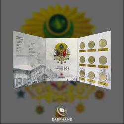Osmanlı Padişahları Bimetal Hatıra Para Serisi 1-9 ( özel kaplamalı ) Sertifikalı Darphane Baskısı