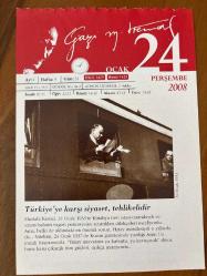 24 OCAK 2008 - TAKVİM YAPRAĞI - DOĞUM GÜNÜ HEDİYESİ - GAZİ MUSTAFA KEMAL ATATÜRK FOTOĞRAFLI BÜYÜKÇEKMECE BELEDİYESİ TAKVİMİ - Türkiye'ye karşı siyaset, tehlikelidir - Hatay davasının bütün sonuçlarını düşündük - 1958- Türkiye'de modern cerrahinin kurucusu Prof. Dr. Cemil Topuzlu öldü - 1962- Yazar, şair Ahmet Hamdi Tanpınar öldü - 1965- Winston Churchill öldü - 1980- 