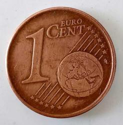 2004-D ALMANYA 1 EURO CENT ORİJİNAL MADENİ PARASI 2DD1N1 NADİR