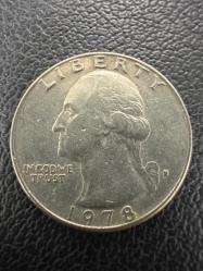 USA Amerika ABD 1/4 Çeyrek Dolar 1978 D