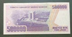 7 Emisyon H 38 Seri 500 Bin Lira Çil altı