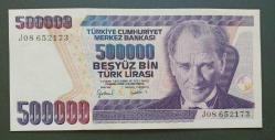 7 Emisyon J 08 Seri 500 Bin Lira Çil