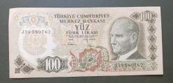 6 Emisyon J 39 Seri 100 Lira Çil altı