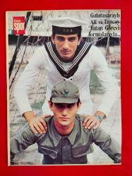 Galatasaray Poster - Ali Yavaş, Tuncay Temeller - Hayat Spor Dergisi - 34x25 cm