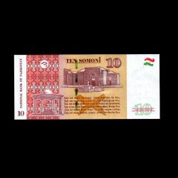 TACİKİSTAN (2022) - 10 Somoni (ÇİL 10/10)