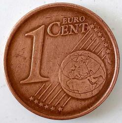 2003-M İSPANYA 1 EURO CENT ORİJİNAL MADENİ PARASI LL2ZZ1 NADİR