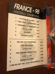 france 98 kaset (kasetçalarda denenmiştir/dinlenmiştir) (france 98 football champions)