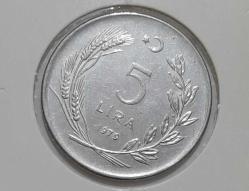 5 Lira Türkiye - 1979 (Kapama İçinde, Akmonital Seri)